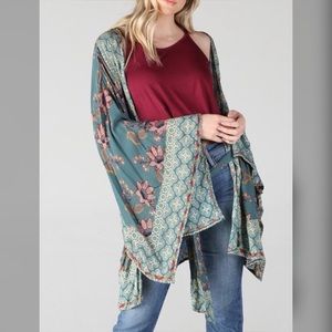 Re-Stock! Wide Sleeve Kimono Cardigan w/Belt